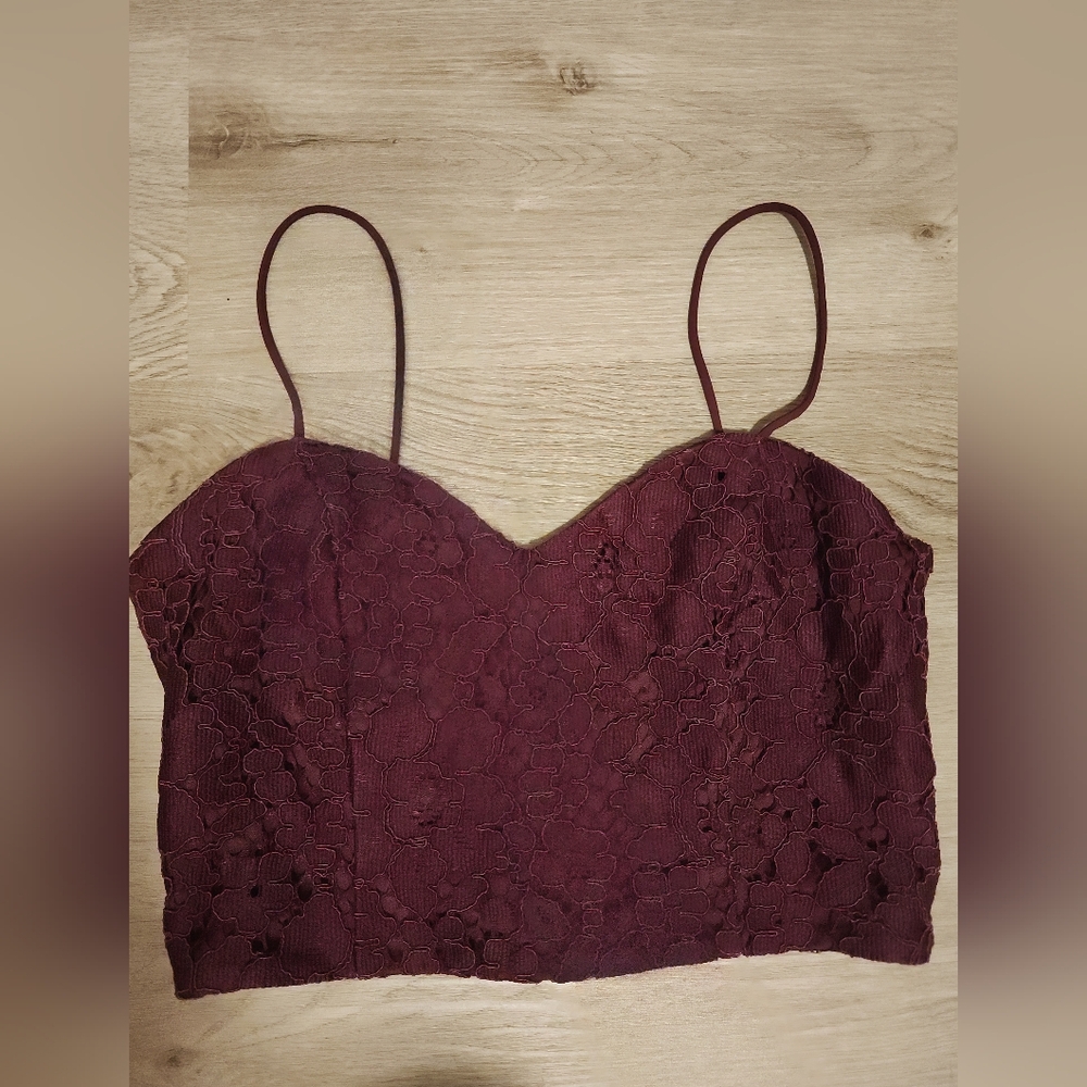 Topshop | Lace Crop Bustier